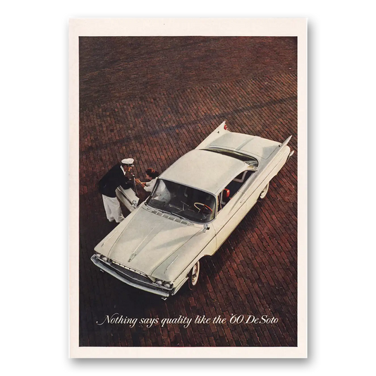 1960 DeSoto Nothing Says Quality Like Vintage Magazine Print Ad