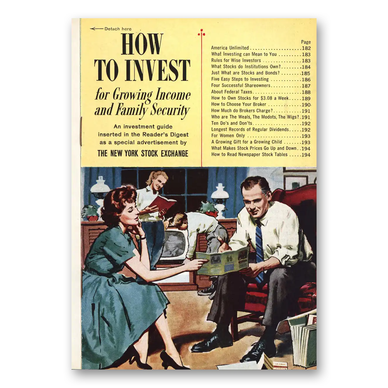 1960 New York Stock Exchange How to Invest 16 Pages Vintage Magazine Print Ad