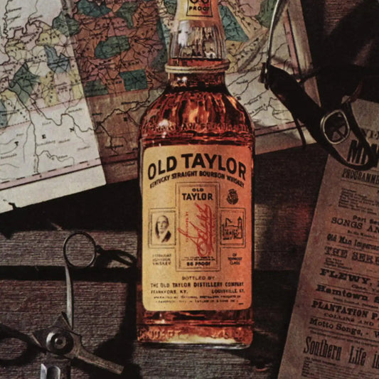 1960 Old Taylor Bourbon Whiskey Better Taste Vintage Magazine Print Ad