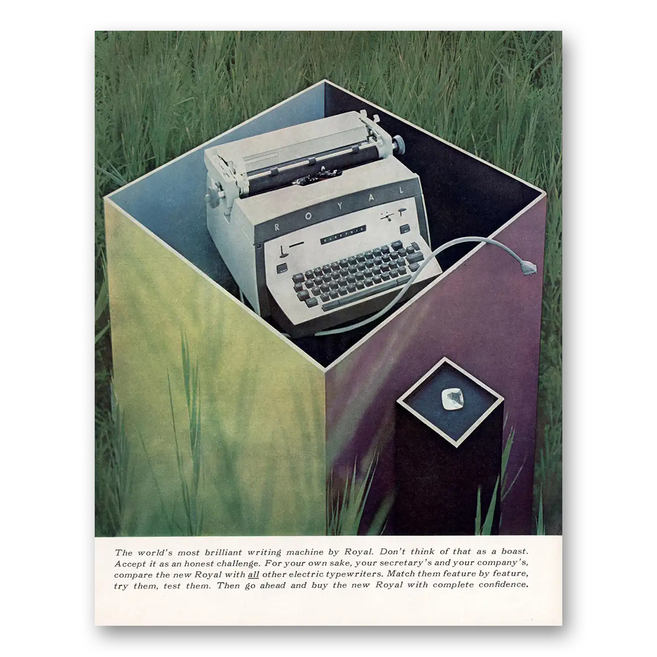 1960 Royal Typewriter Brilliant Writing Machine Vintage Magazine Print Ad