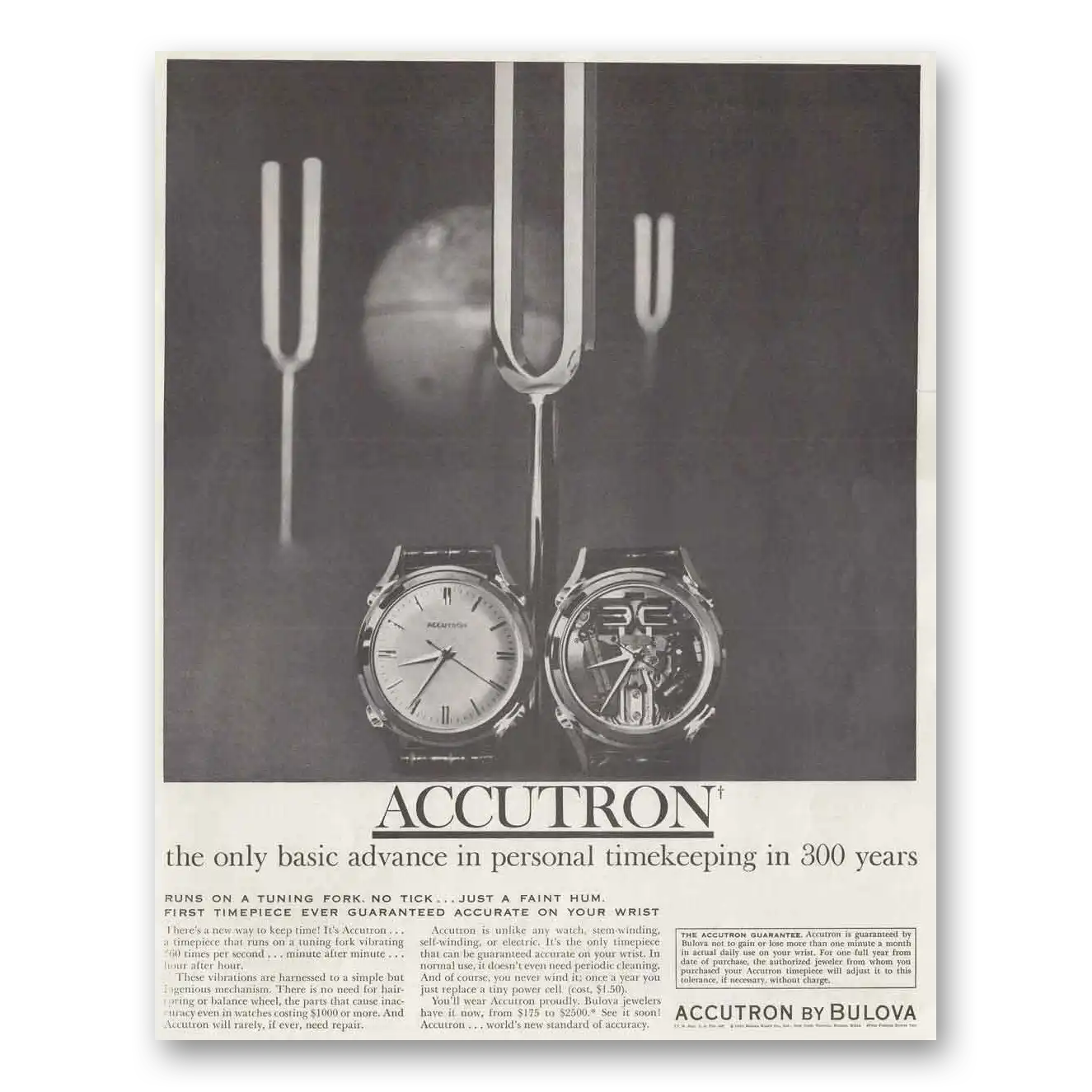 1961 Accutron Watch Personal Timekeeping Vintage Magazine Print Ad