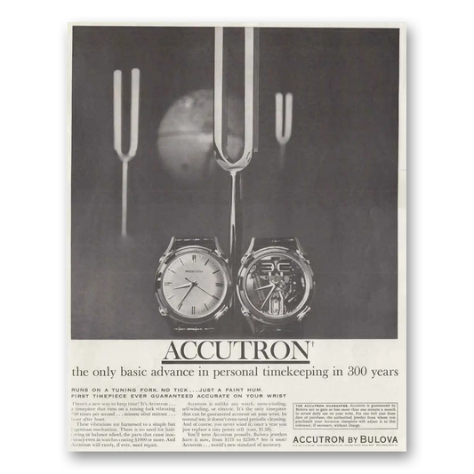 1961 Accutron Watch Personal Timekeeping Vintage Magazine Print Ad