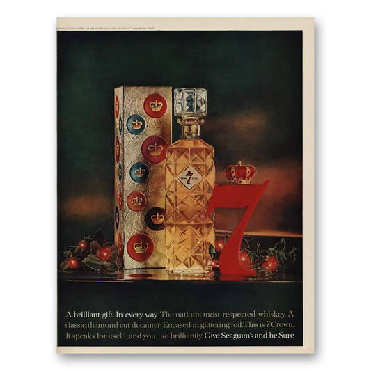 1961 Calvert Reserve Brilliant Gift In Every Way Vintage Magazine Print Ad