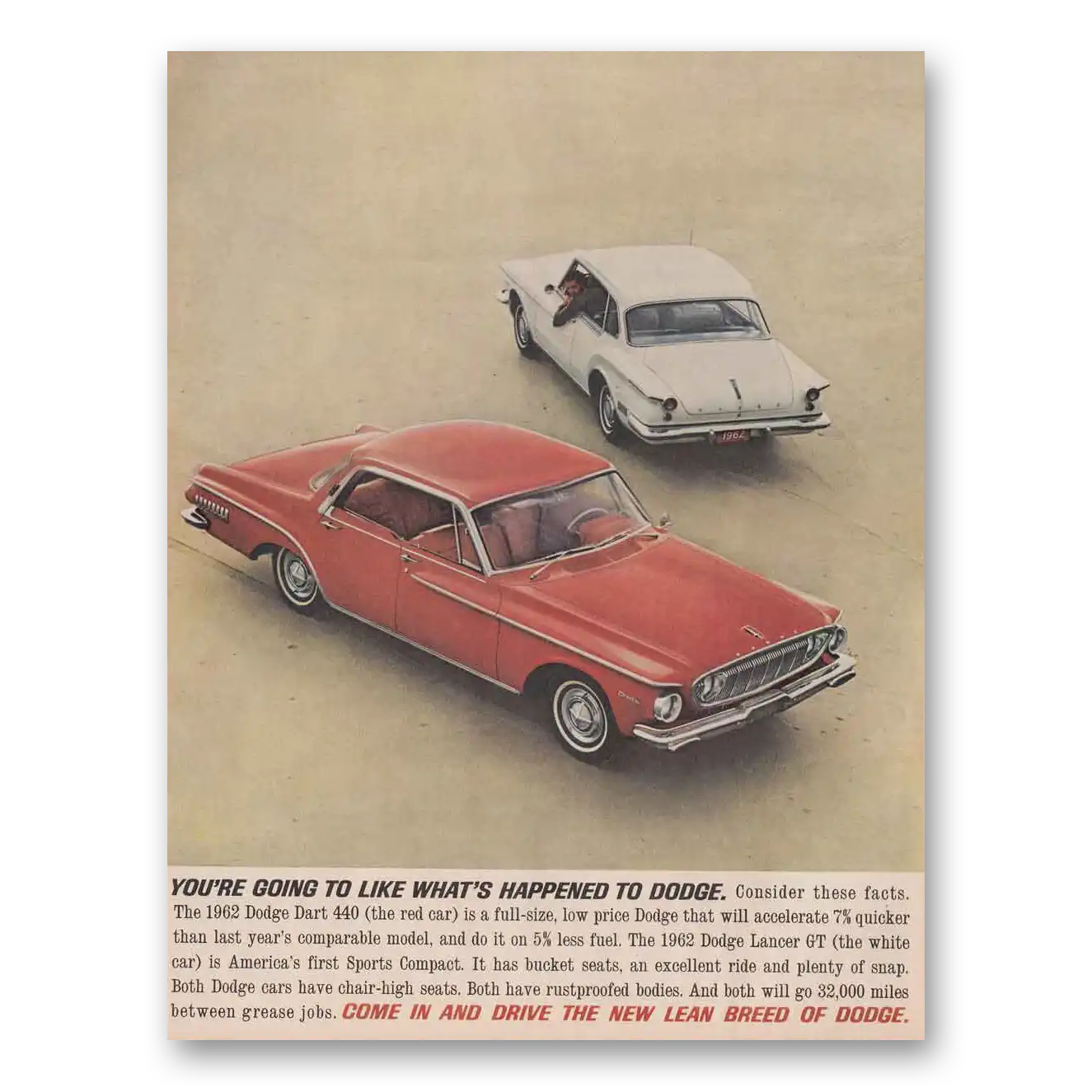 1961 Dodge Dart Going to Like Whats Happening Vintage Magazine Print Ad