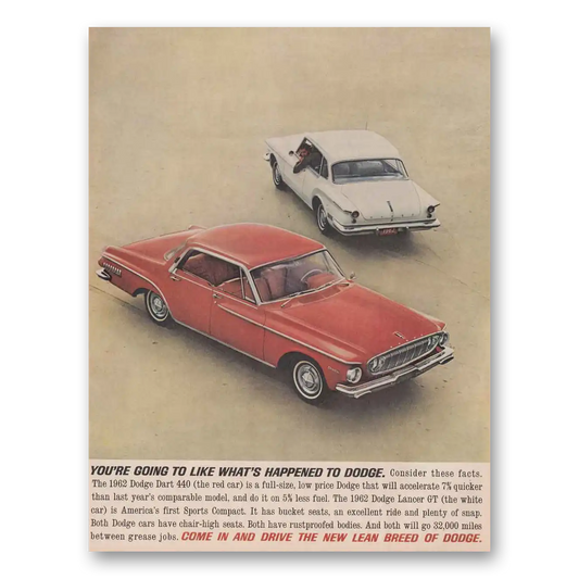 1961 Dodge Dart Going to Like Whats Happening Vintage Magazine Print Ad