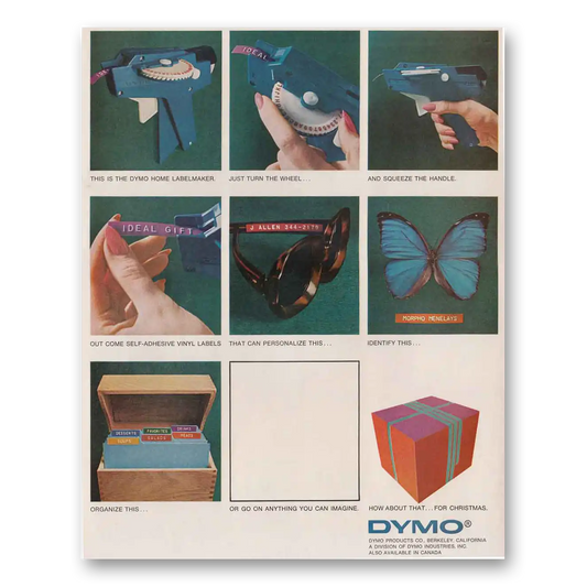 1966 Dymo Labelmaker Labelmaker Vintage Magazine Print Ad