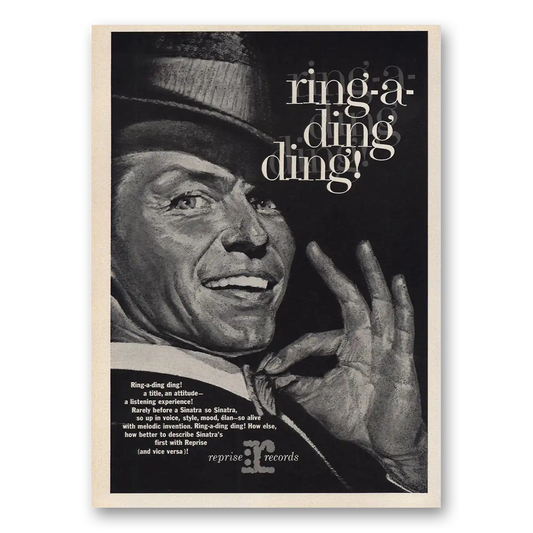 1961 Reprise Records Ring a Ding Ding Vintage Magazine Print Ad