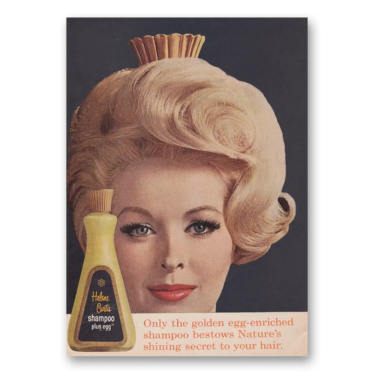 1961 Helene Curtis Shampoo Only the Golden Egg Vintage Magazine Print Ad