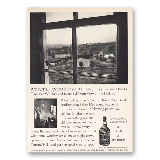 1961 Jack Daniels We Put Up Another Warehouse Vintage Magazine Print Ad