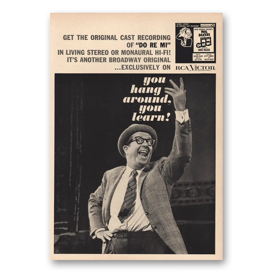 1961 RCA Victor Phil Silvers Do Re Mi Vintage Magazine Print Ad