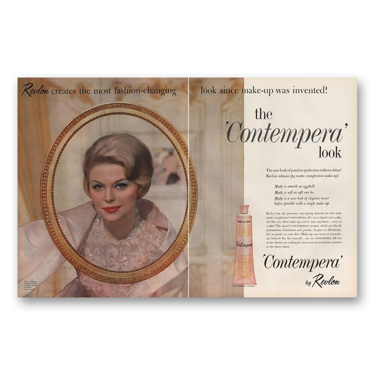 1961 Revlon Contempera Fashion Changing Look Vintage Magazine Print Ad