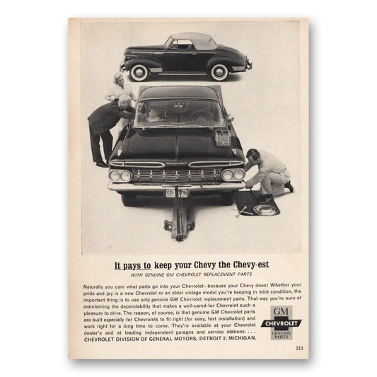 1962 Chevrolet Chevy Est Vintage Magazine Print Ad