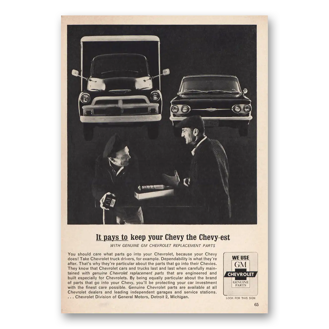 1962 Chevrolet Chevy Est Vintage Magazine Print Ad