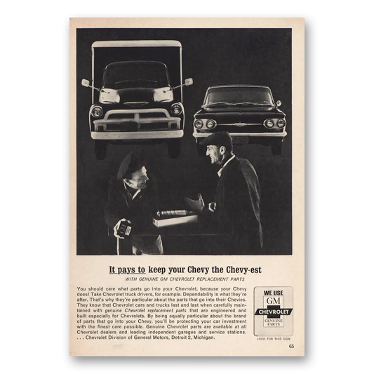 1962 Chevrolet Chevy Est Vintage Magazine Print Ad