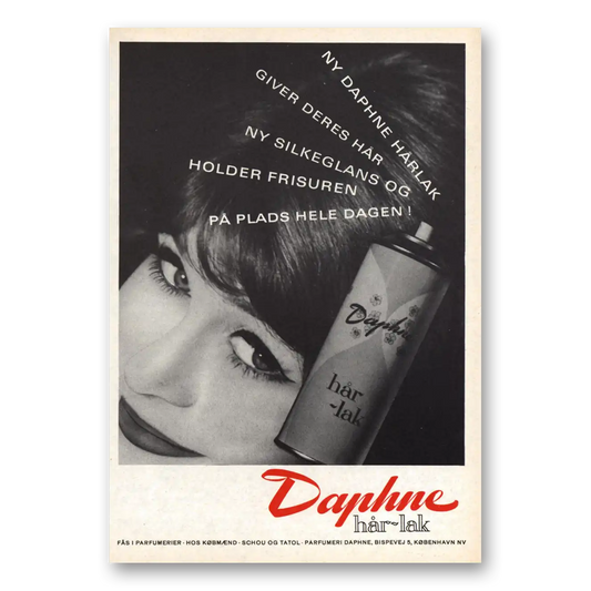 1962 Daphne Daphne Har Lak Giver Deres Har Dutch Vintage Magazine Print Ad