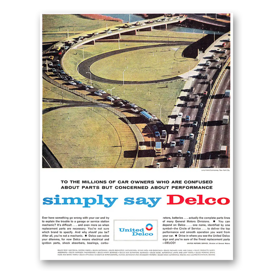 1962 Delco Millions of Car Owners Vintage Magazine Print Ad