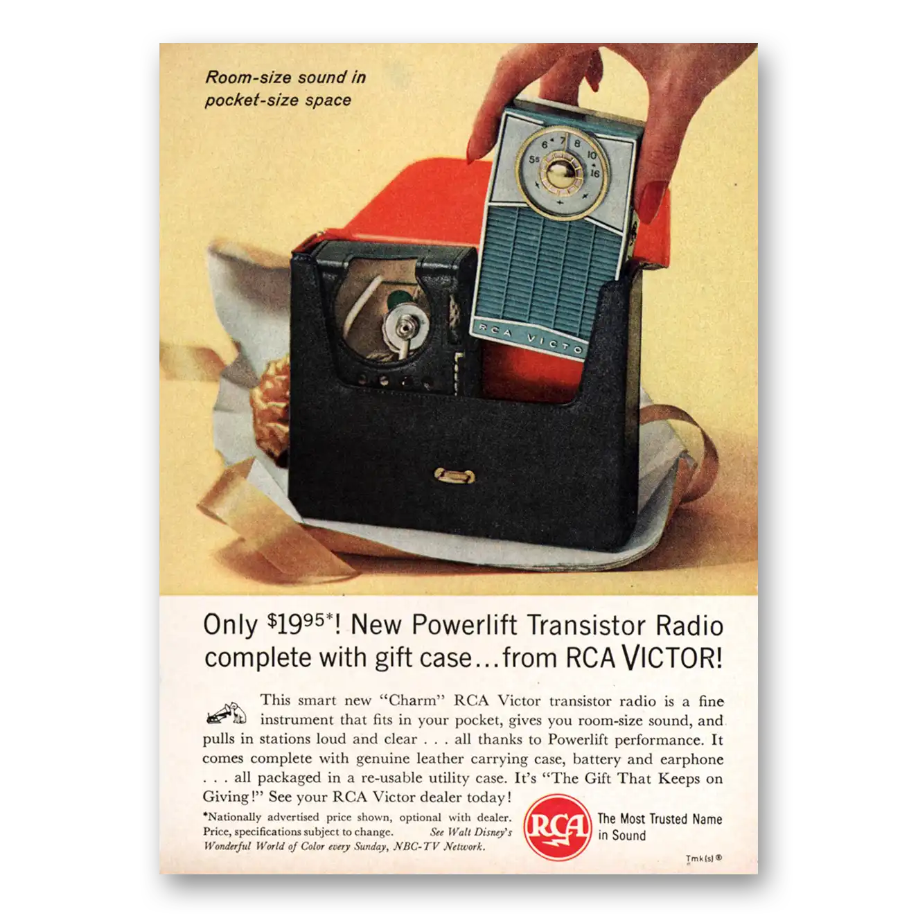 1962 RCA Radios Powerlift Transistor Radio Vintage Magazine Print Ad