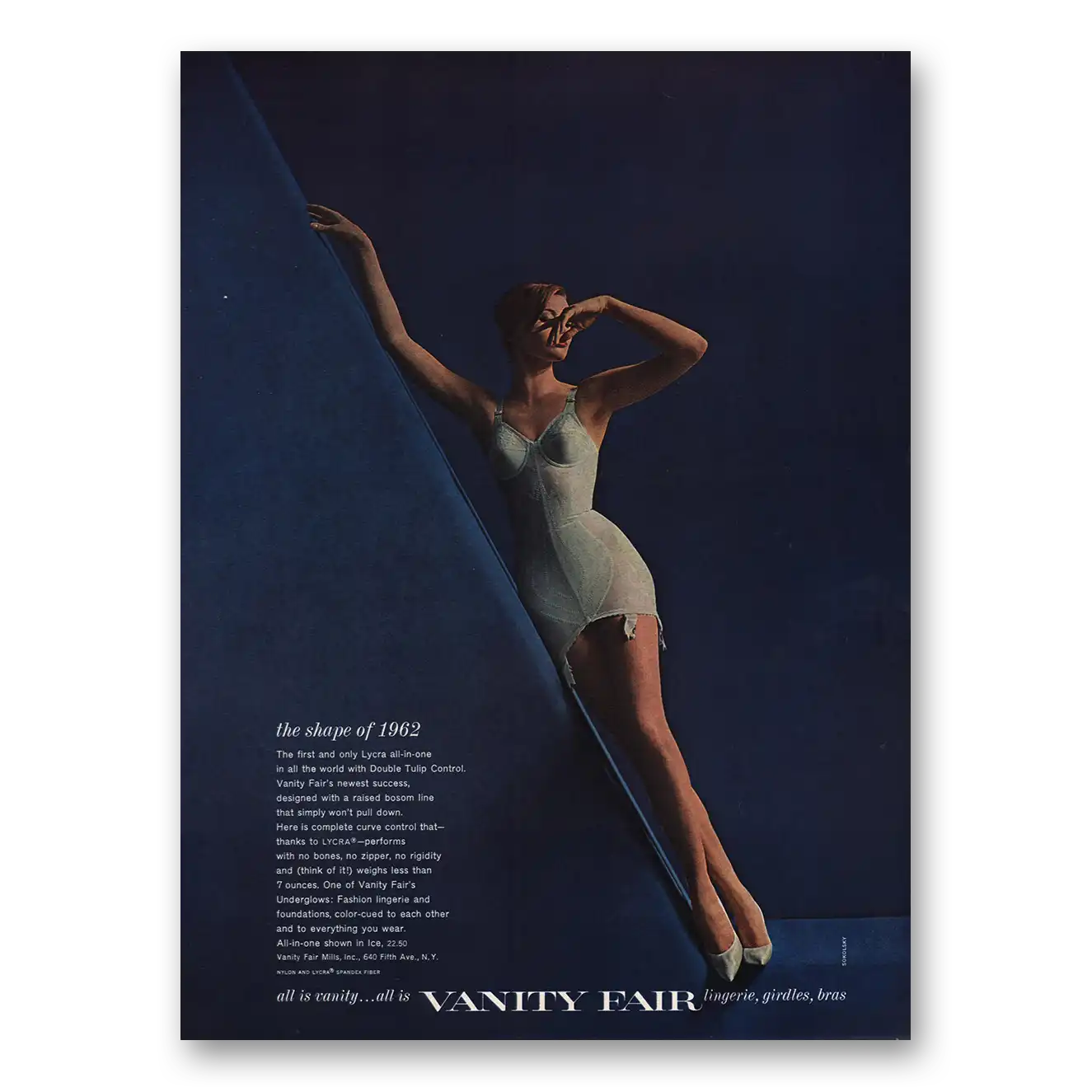 1962 Vanity Fair Undergarments Shape of 1962 Vintage Magazine Print Ad