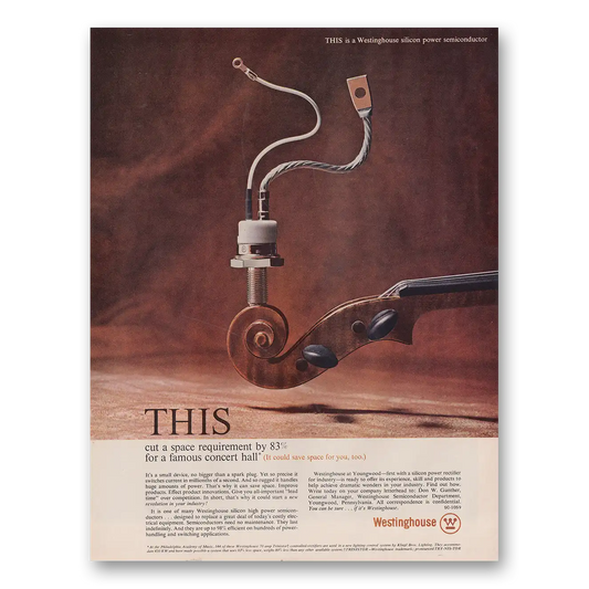 1962 Westinghouse Cut a Space Requirement Vintage Magazine Print Ad