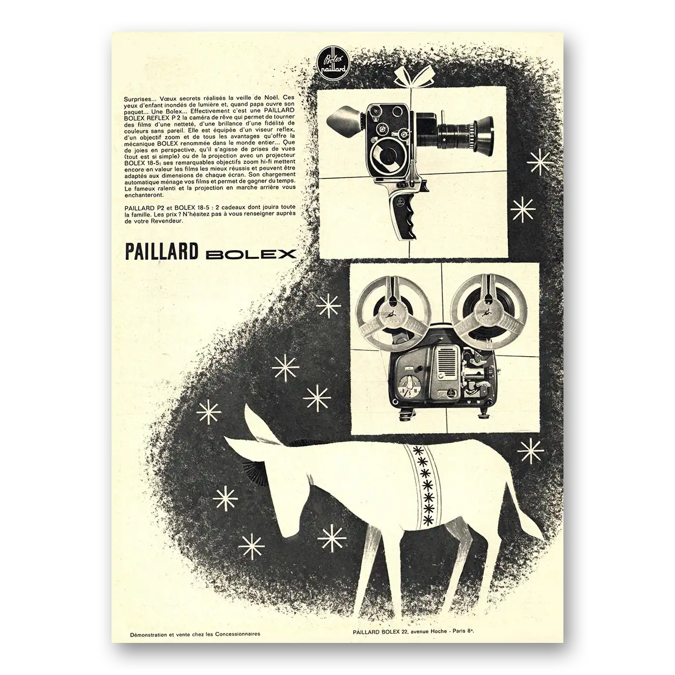 1963 Bolex Movie Camera Paillard Bolex Surprises French Vintage Magazine Print Ad