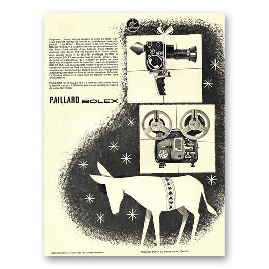 1963 Bolex Movie Camera Paillard Bolex Surprises French Vintage Magazine Print Ad