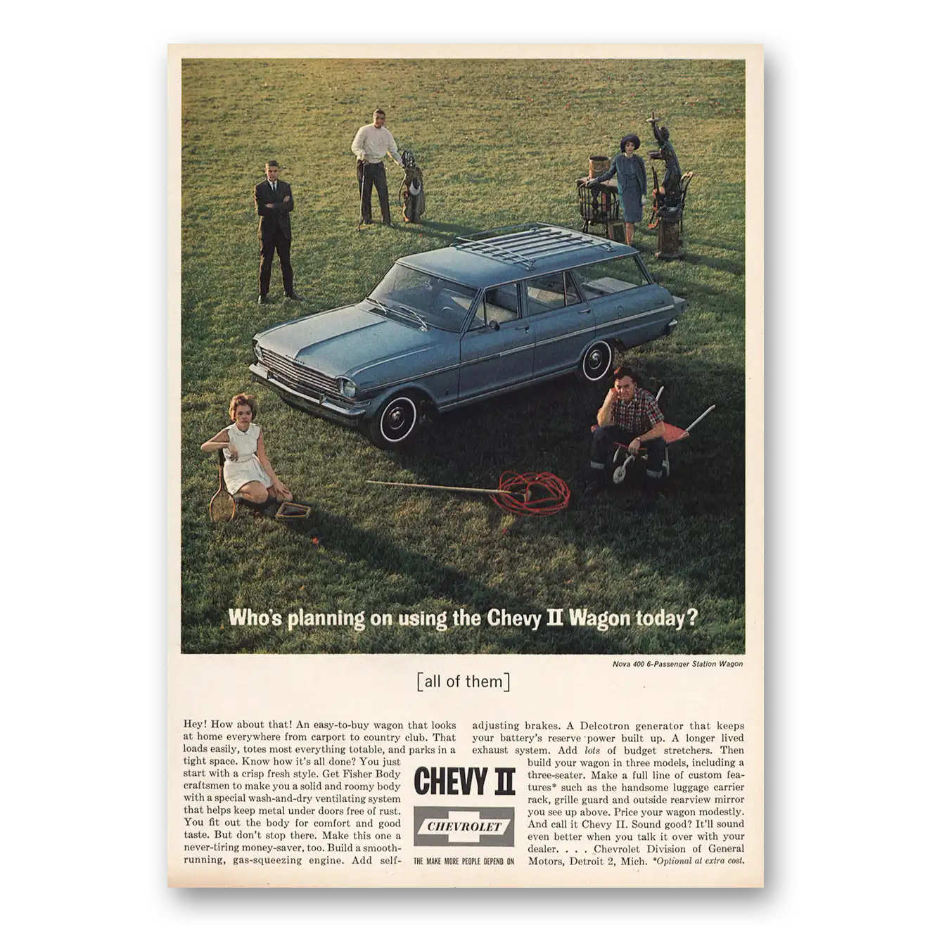 1963 Chevrolet Chevy II Wagon Planning On Using Vintage Magazine Print Ad