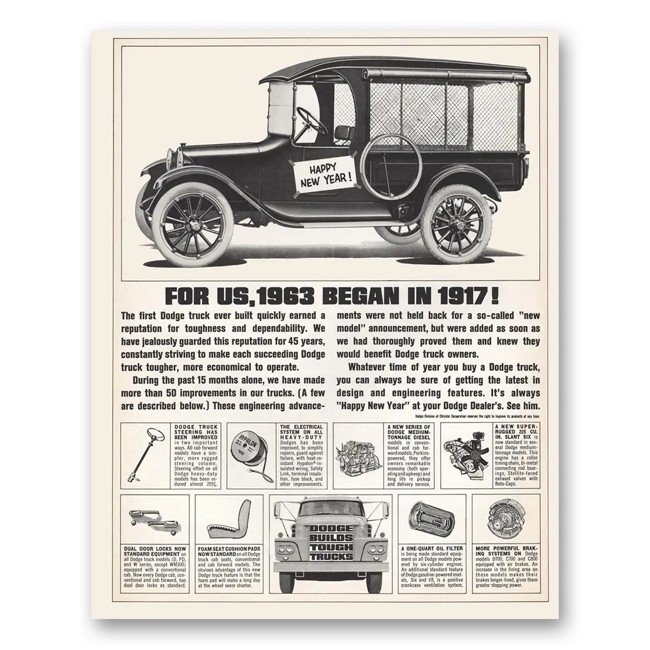 1963 Dodge Trucks For Us Began In Vintage Magazine Print Ad