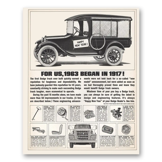 1963 Dodge Trucks For Us Began In Vintage Magazine Print Ad