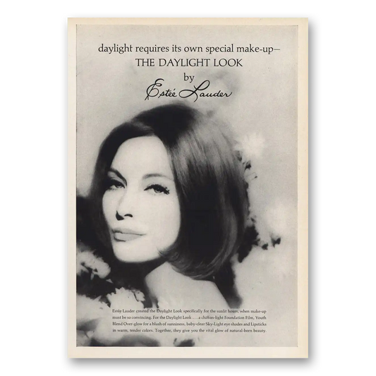 1963 Estee Lauder Daylight Look Vintage Magazine Print Ad