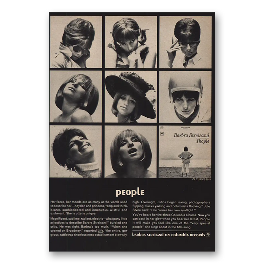 1964 Columbia Records People Vintage Magazine Print Ad