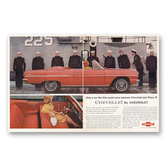 1964 Chevrolet Chevelle Malibu Convertible Only a Car Like This US Navy Vintage Magazine Print Ad