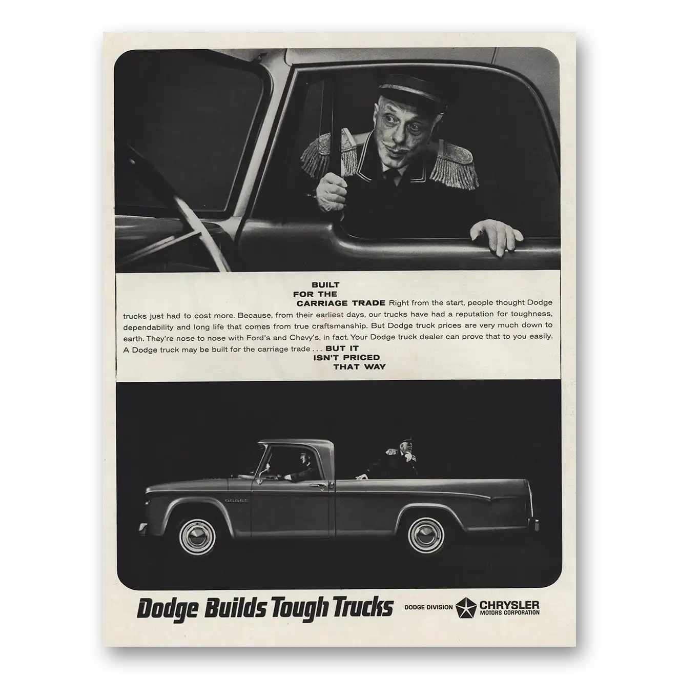 1964 Dodge Trucks Built for Carriage Trade Vintage Magazine Print Ad