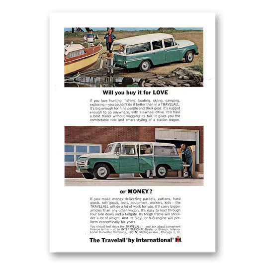 1964 International Harvester Travelall Will You Buy Vintage Magazine Print Ad