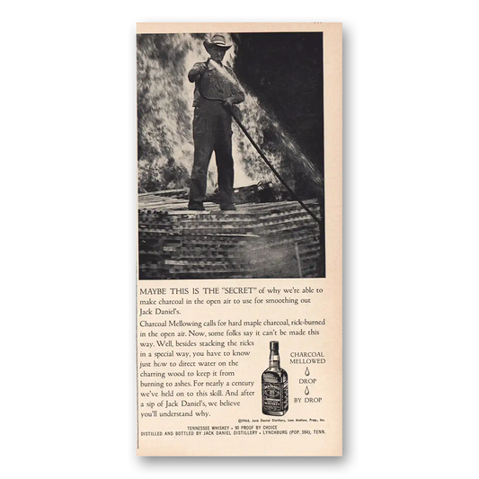 1964 Jack Daniels Maybe This Is Secret Vintage Magazine Print Ad