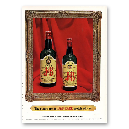 1964 J&B Scotch Whisky Others Are Not J&B Rare Scotch Whisky Vintage Magazine Print Ad