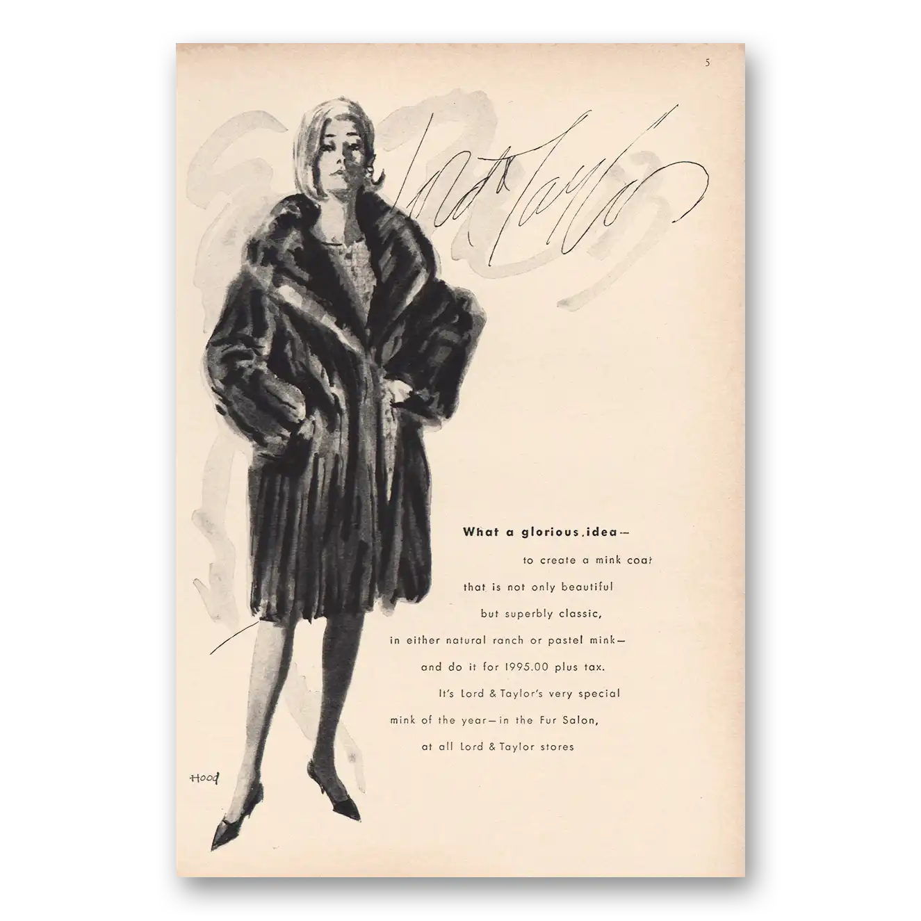 1964 Lord & Taylor Glorious Idea Vintage Magazine Print Ad