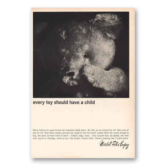 1964 Marshall Field Every Toy Should Have Child Vintage Magazine Print Ad