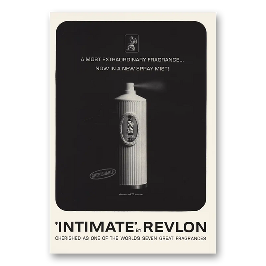 1964 Intimate Perfume Spray Mist Vintage Magazine Print Ad