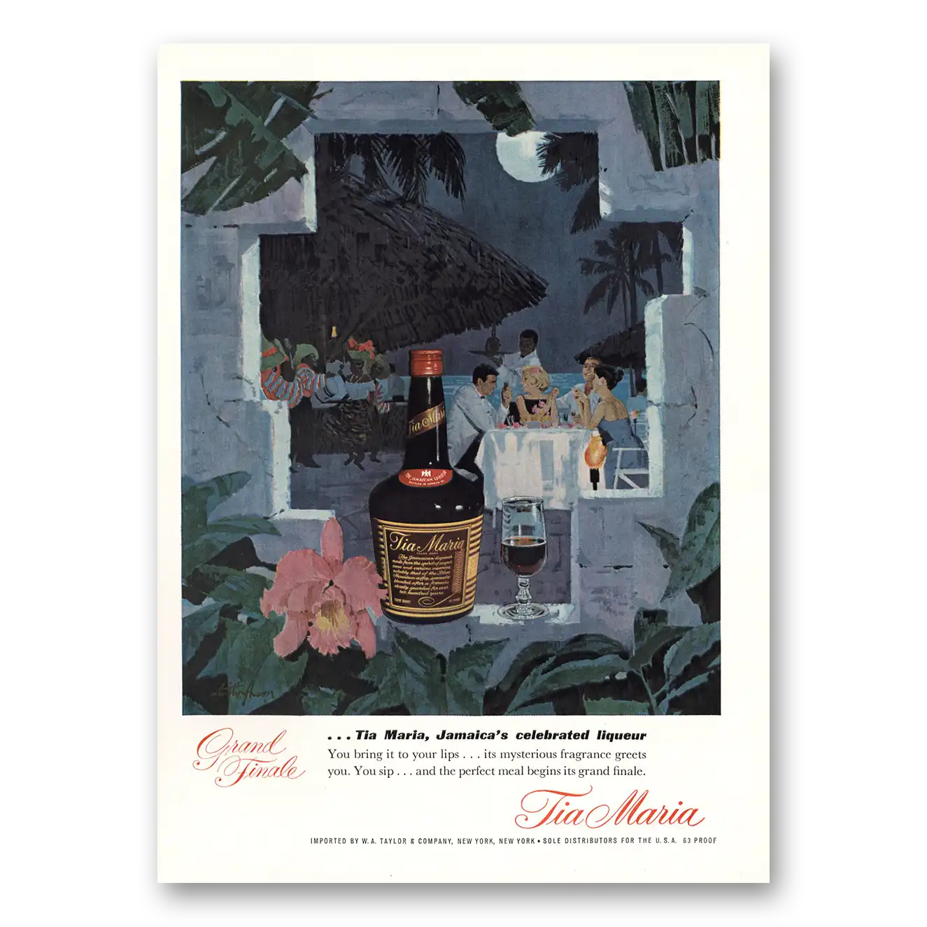 1964 Tia Maria Liqueur Jamaicas Celebrated Liqueur Vintage Magazine Print Ad