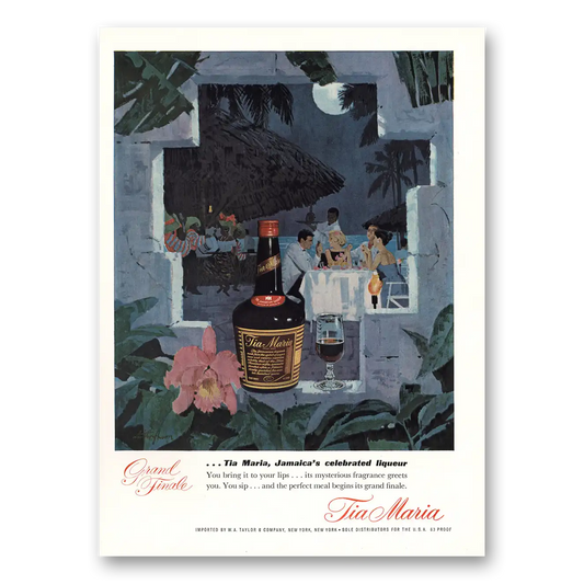 1964 Tia Maria Liqueur Jamaicas Celebrated Liqueur Vintage Magazine Print Ad