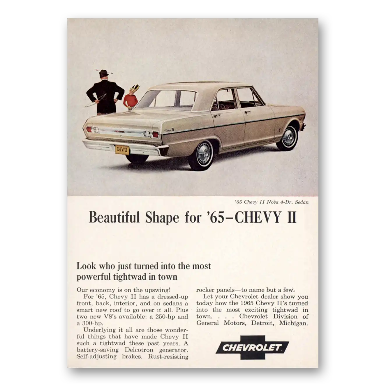 1965 Chevrolet Chevy II Beautiful Shape Vintage Magazine Print Ad