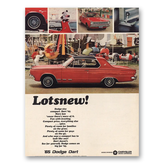 1964 Dodge Dart Lotsnew More Fun Cause Theres More of It Vintage Magazine Print Ad