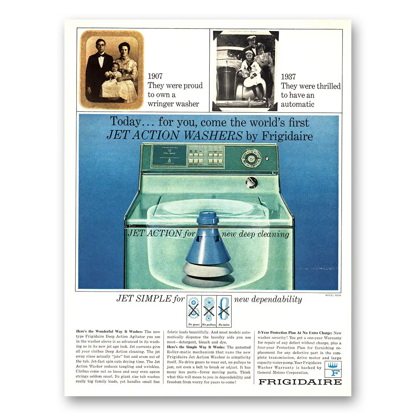 1965 Frigidaire Washer They Were Proud Vintage Magazine Print Ad