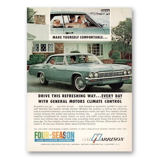 1965 GM Harrison Drive This Refreshing Way Vintage Magazine Print Ad