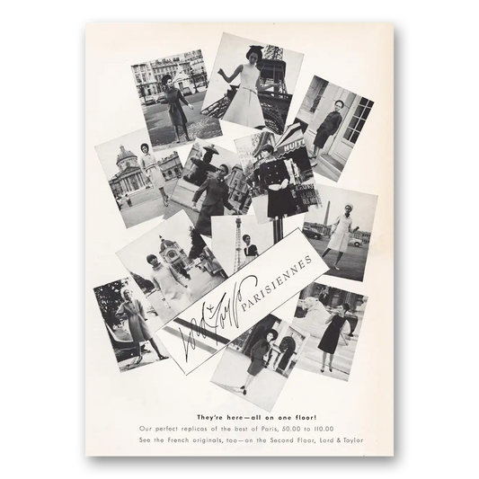 1965 Lord & Taylor Parisiennes Here All On One Floor Vintage Magazine Print Ad