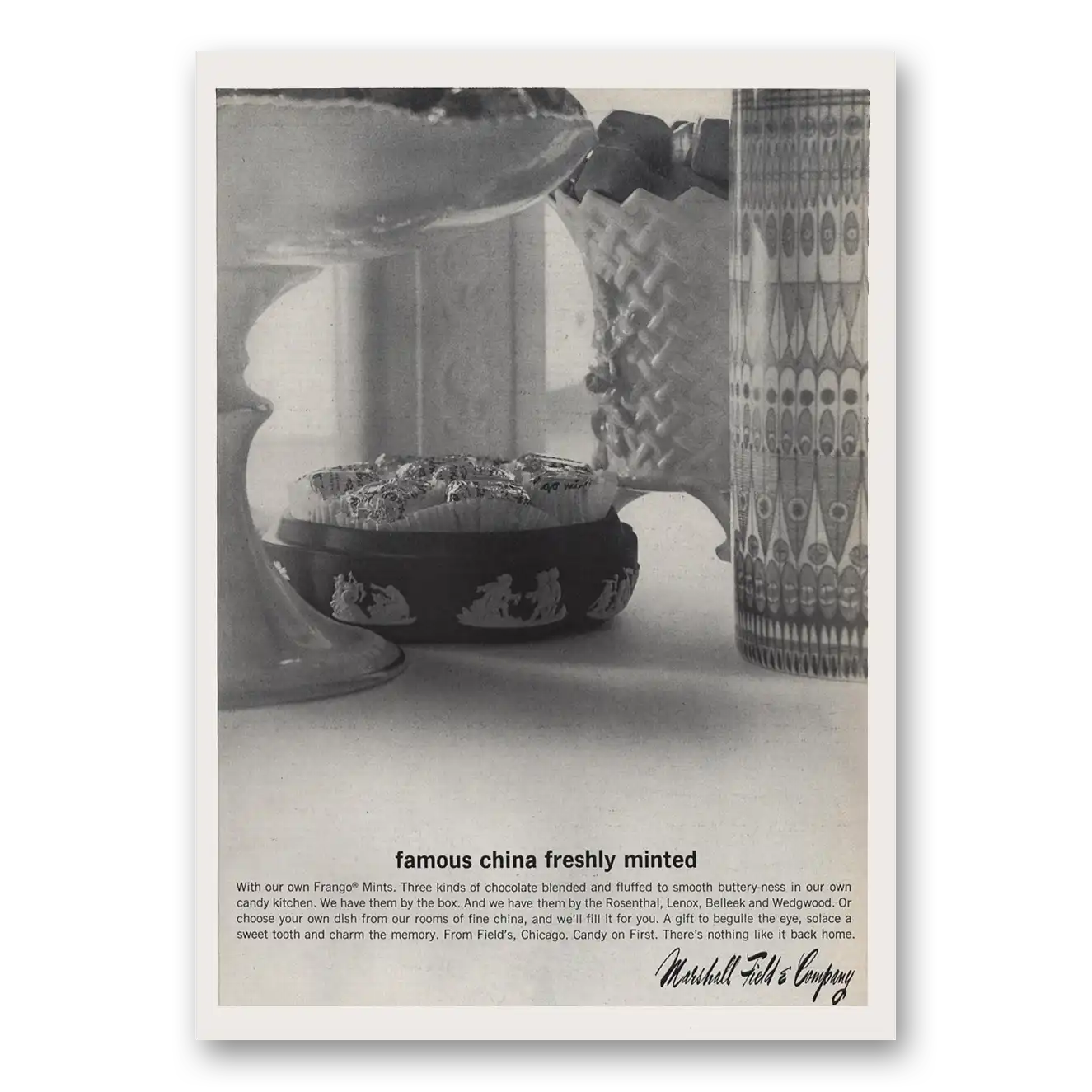 1965 Frango Mint Candy Famous China Famously Minted Vintage Magazine Print Ad