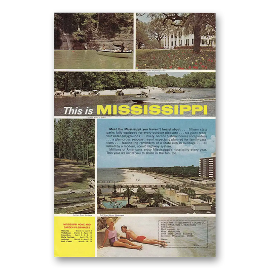 1965 Mississippi You Haven't Heard About Vintage Magazine Print Ad