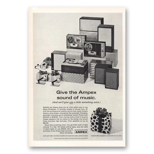 1966 Ampex Give Ampex Sound of Music Vintage Magazine Print Ad