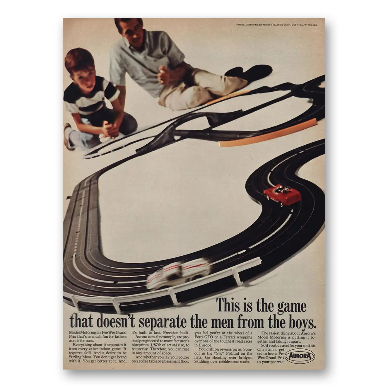 1966 Aurora Plastics Model Motoring Model Motoring Vintage Magazine Print Ad