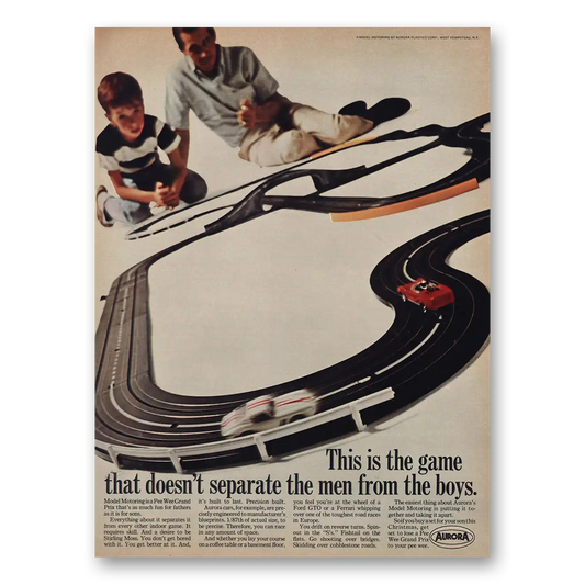 1966 Aurora Plastics Model Motoring Model Motoring Vintage Magazine Print Ad